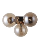 Wall lamps spheres - ITALUX Marbelio Wall lamp G9 3x28W Gold/Conyony WL-6161-3 GO+CO - product 1