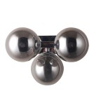 Wall lamps spheres - ITALUX Marbelio Wall lamp G9 3x28W Chrome/Smoke WL-6161-3 CH+SM - product 1