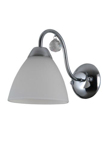 ITALUX Lugano Wall lamp E27 1x40W Chrome/White WL-5643-1