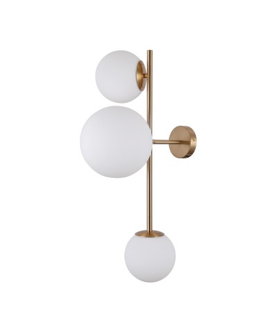 ITALUX Vailante Wall lamp E27+E14 3x5W Brass WL-31221-3-HBR