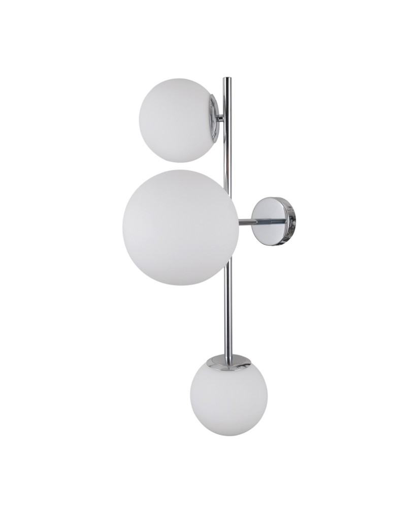 Wall lamps spheres - ITALUX Vailante Wall lamp E27+E14 3x5W Chrome WL-31221-3B-CH - product kolory-swiatla.pl 1
