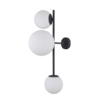 Wall lamps spheres - ITALUX Vailante Wall lamp E27+E14 3x5W Black WL-31221-3A-SBL - product 1