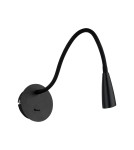 Reading wall lamps - ITALUX Paola LED wall lamp integrated 3W 3000K 120lm Black WB88779-BK - product 1