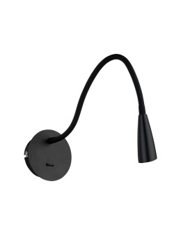 ITALUX Paola LED wall lamp integrated 3W 3000K 120lm Black WB88779-BK
