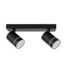 Spotlight ceiling lamps - ITALUX Selma LED integrated spotlight 10W 4000K 640lm Black SPL-31983-2B-BK. - product 1