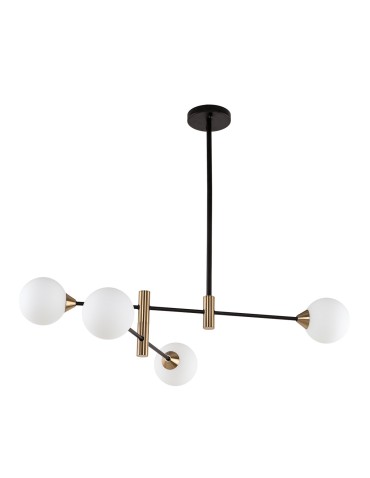 ITALUX Marino Pendant G9 4x25W Black/Brass PND-9148-4-OPAL
