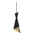 Pendant lamps - ITALUX Malia Pendant E27 1x40W Black/Gold PND-85949-1 BK+GD - product 1