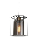 Loft pendant lamps - ITALUX Kalula Pendant E27 1x40W Black PND-78901-1-BK+SG - product 1