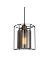 ITALUX Kalula Pendant E27 1x40W Black PND-78901-1-BK+SG