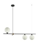 Pendant lamps spheres - ITALUX Barletta Pendant G9 3x25W Brown/Black PND-76540-3-BK - product 1