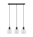 Pendant lamps on a strip - ITALUX Lamezia Pendant E27 3x40W Black PND-67594-3-BK+CL - product 1