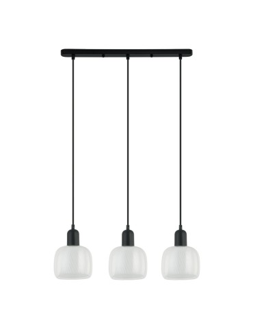 ITALUX Lamezia Pendant E27 3x40W Black PND-67594-3-BK+CL