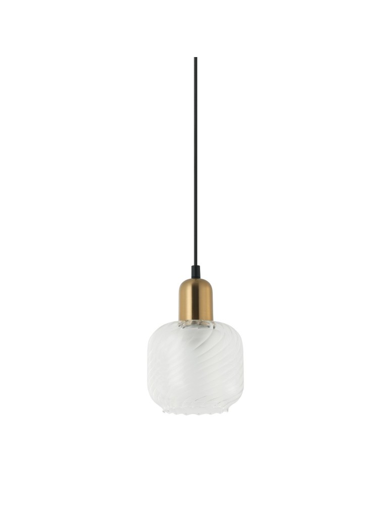 Pendant lamps - ITALUX Lamezia Pendant E27 1x40W Brown/Black PND-67594-1-BRO+CL - product kolory-swiatla.pl 1