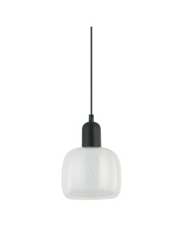 ITALUX Lamezia Wisząca E27 1x40W Czarny PND-67594-1-BK+CL