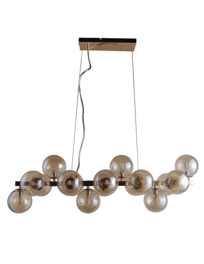 Pendant lamps spheres - ITALUX Marbelio Pendant G9 16x28W Gold/Conia PND-6161-16 GO+CO - product kolory-swiatla.pl 1