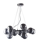 Pendant lamps spheres - ITALUX Marbelio Pendant G9 15x28W Chrome/Smoke PND-6161-15 CH+SM - product 1