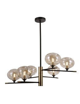 ITALUX Mesta Wisząca G9 6x5W Czarny/Brązowy PND-58856-6-MB-AB