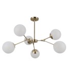 Pendant lamps spheres - ITALUX Annes Pendant E14 6x5W Brown PND-56980-6B - product 1