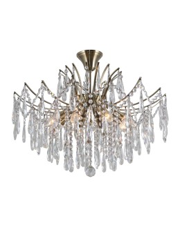 ITALUX Mallola Wisząca E14 8x40W Brązowy PND-56808-8