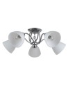 ITALUX Lugano Sufitowa E27 5x40W Chrom/Biały PND-5643-5
