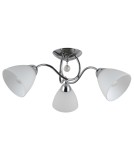 Retro ceiling lamps - ITALUX Lugano Ceiling E27 3x40W Chrome/White PND-5643-3 - product 1