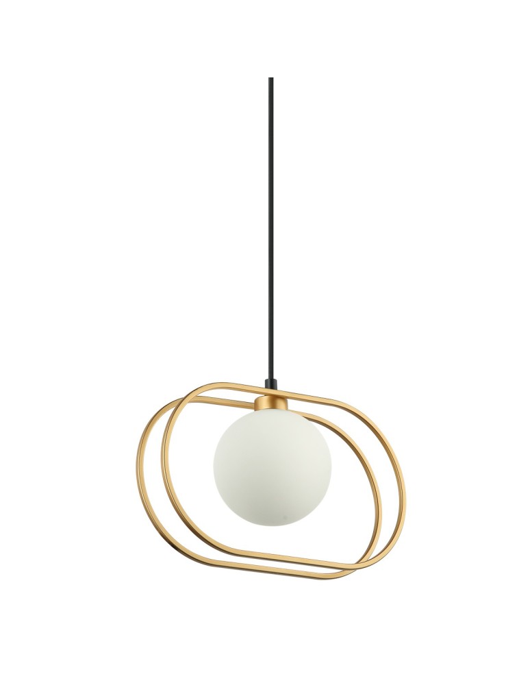 Pendant lamps spheres - ITALUX Grosetta Pendant G9 1x25W Gold/Black PND-53423-1-GD - product kolory-swiatla.pl 1