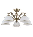 Retro ceiling lamps - ITALUX Feneza Plafon E27 5x40W Brown PND-5122-5 - product 1