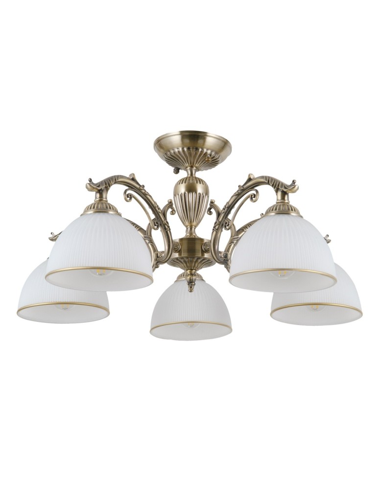 Retro ceiling lamps - ITALUX Feneza Plafon E27 5x40W Brown PND-5122-5 - product kolory-swiatla.pl 1