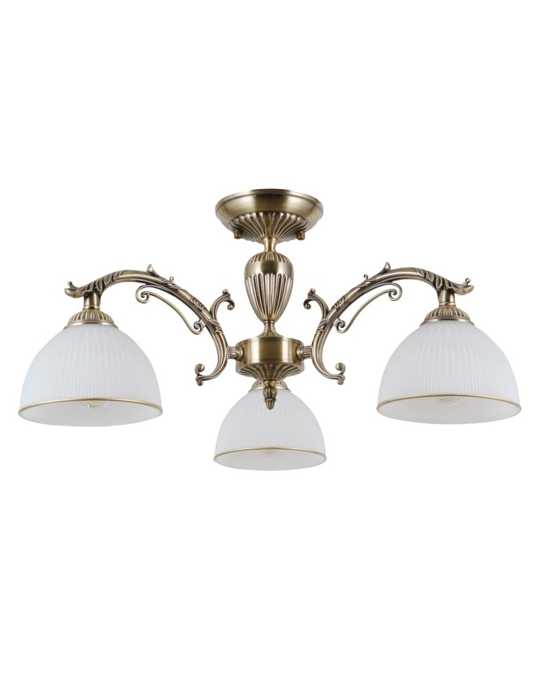 Retro ceiling lamps - ITALUX Feneza Plafon E27 3x40W Brown PND-5122-3 - product kolory-swiatla.pl 1