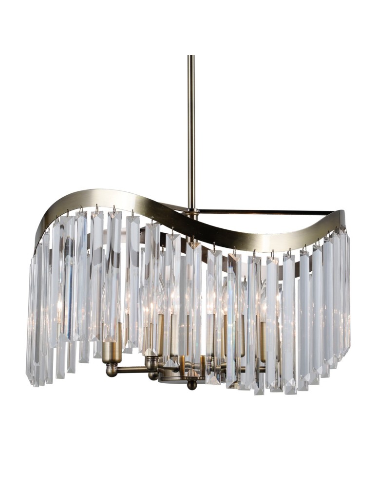 Glamour chandeliers - ITALUX Sabriga Pendant E14 6x40W Brown PND-44544-6 - product kolory-swiatla.pl 1