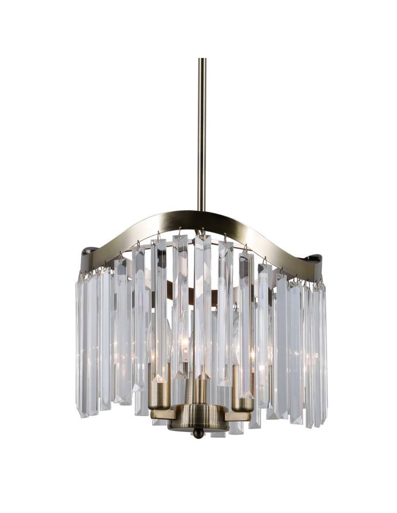 Glamour chandeliers - ITALUX Sabriga Pendant E14 3x40W Brown PND-44544-3 - product kolory-swiatla.pl 1