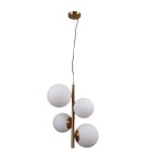 Pendant lamps - ITALUX Riga Pendant E27+E14 2x5W Brass PND-44213-4-HBR - product 1