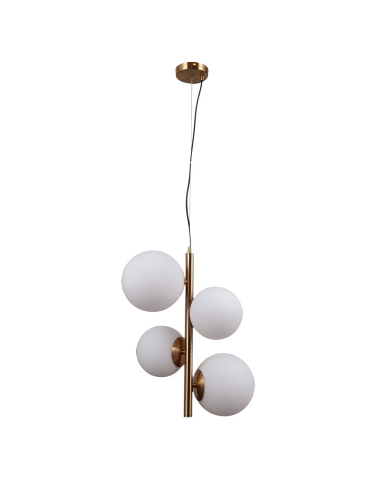 Pendant lamps - ITALUX Riga Pendant E27+E14 2x5W Brass PND-44213-4-HBR - product kolory-swiatla.pl 1