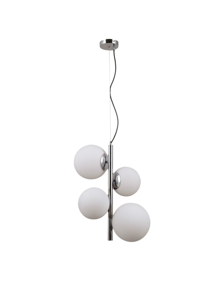 Pendant lamps - ITALUX Riga Pendant E27+E14 2x5W Chrome PND-44213-4B-CH - product kolory-swiatla.pl 1