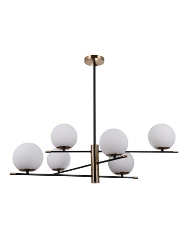 ITALUX Stelia Pendant E14 6x5W Black/Brown PND-43660-6