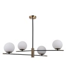 Pendant lamps spheres - ITALUX Stelia Pendant E14 4x5W Black/Brown PND-43660-4 - product 1