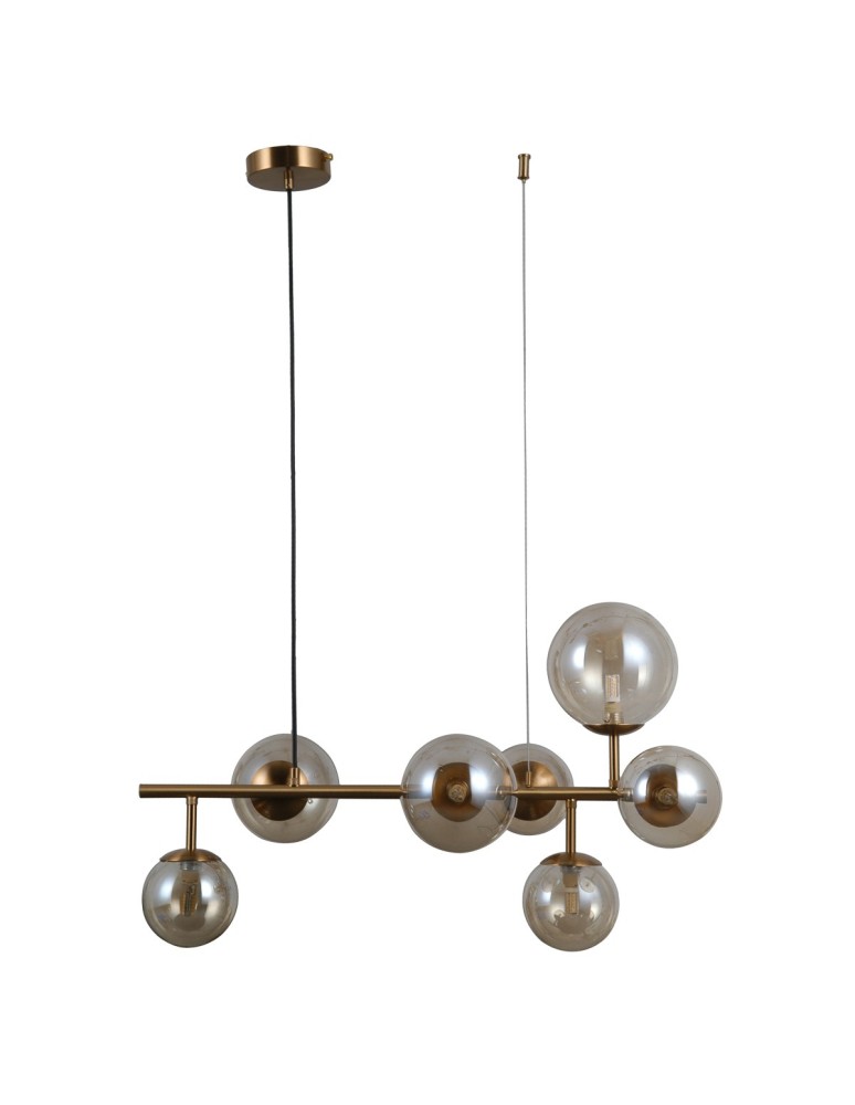 Pendant lamps spheres - ITALUX Frontera Pendant G9 7x5W Brass PND-40423-7A - product kolory-swiatla.pl 1
