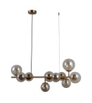 Pendant lamps spheres - ITALUX Frontera Pendant G9 10x5W Brass PND-40423-10A - product 1