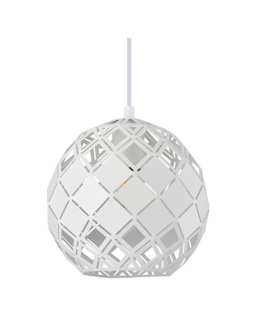 ITALUX Paulela Pendant E27 1x40W White PND-34221-1S-WH