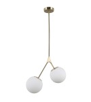Pendant lamps spheres - ITALUX Caserta Pendant E14 2x5W Brown PND-33245-2 - product 1
