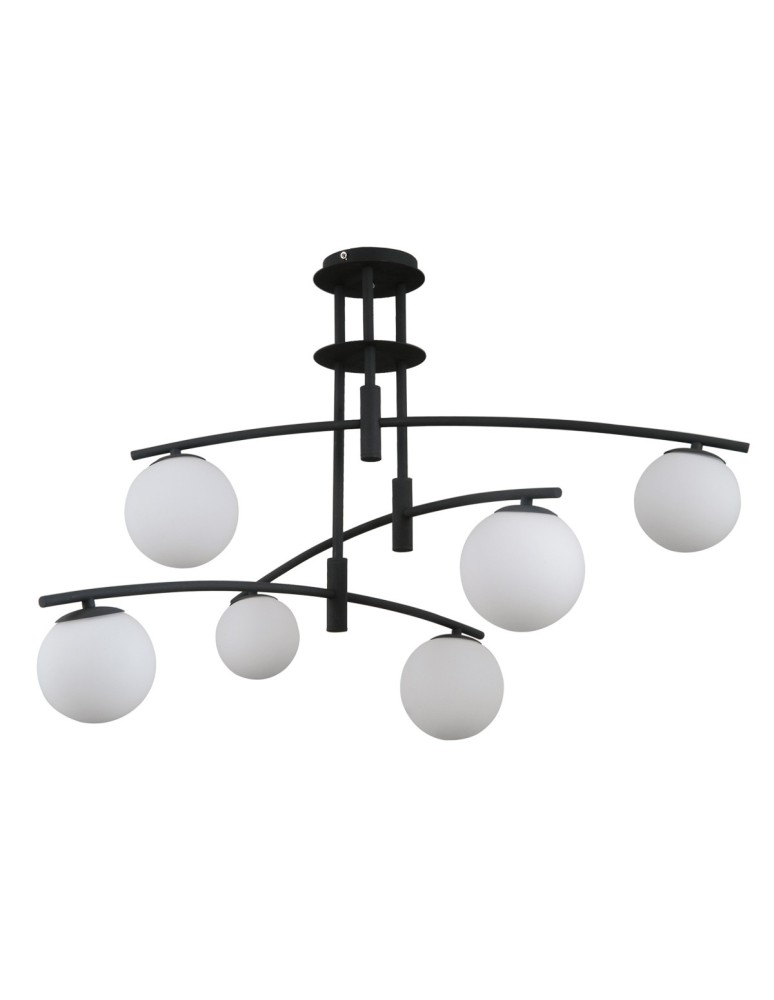 Pendant lamps - ITALUX Senai Pendant G9 6x5W Black PND-31322-6A-SB - product kolory-swiatla.pl 1