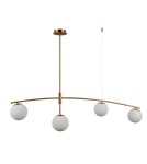 Lampy wiszące - ITALUX Senai Wisząca G9 4x5W Mosiądz PND-31322-4-HB - produkt 1
