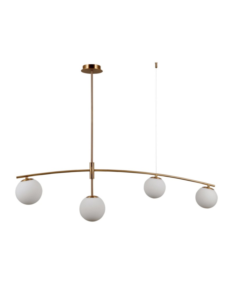 Pendant lamps - ITALUX Senai Pendant G9 4x5W Brass PND-31322-4-HB - product kolory-swiatla.pl 1