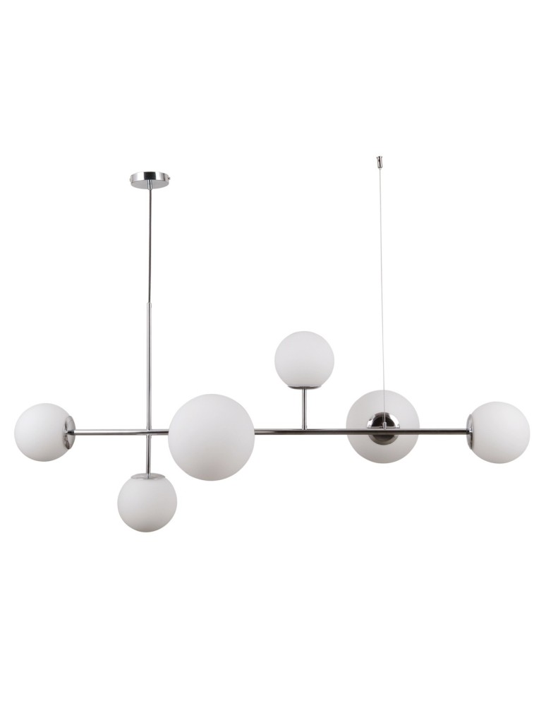 Pendant lamps - ITALUX Vailante Pendant E27+E14 6x5W Chrome PND-31221-6B-CH - product kolory-swiatla.pl 1