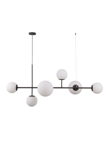 ITALUX Vailante Pendant E27+E14 6x5W Black PND-31221-6A-SBL