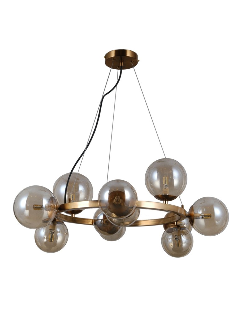 Pendant lamps spheres - ITALUX Montora Pendant G9 11x5W Brass PND-30223-11A - product kolory-swiatla.pl 1
