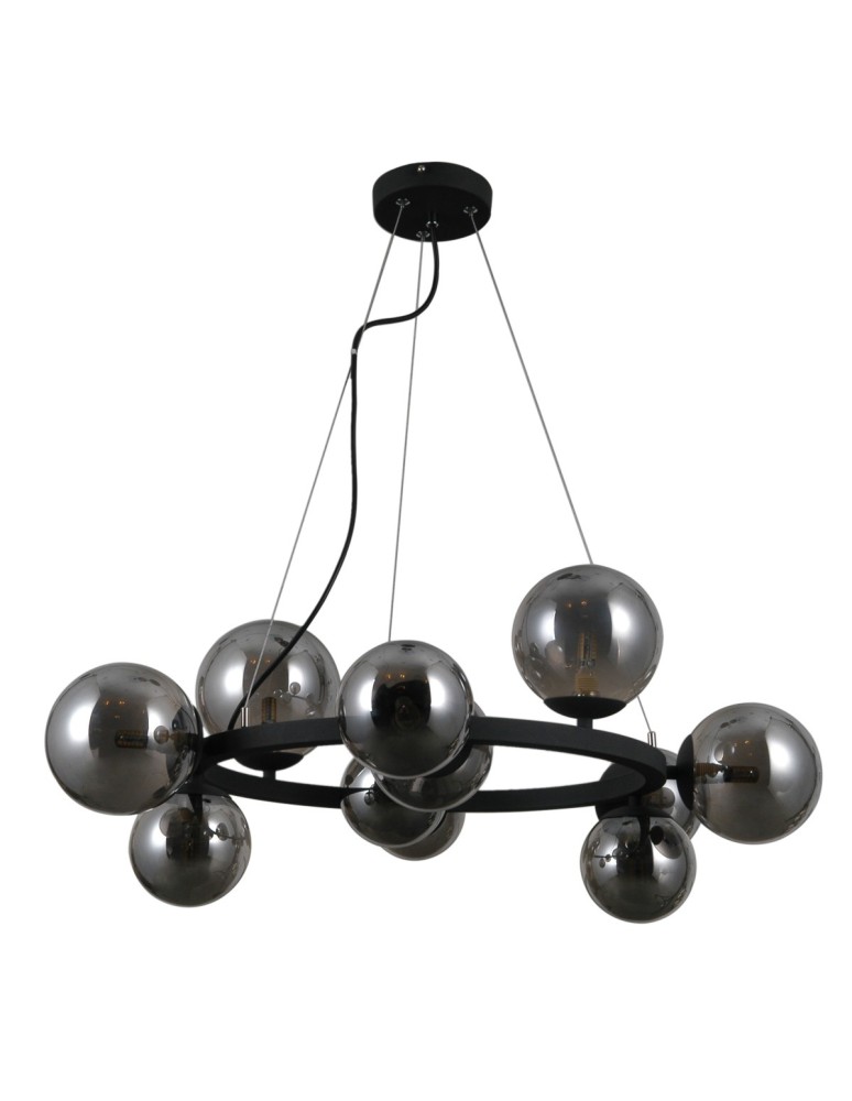 Pendant lamps spheres - ITALUX Montora Pendant G9 11x5W Black PND-30223-11 - product kolory-swiatla.pl 1