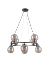 ITALUX Galvez Pendant E14 8x5W Black/Brown PND-28622-8A