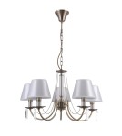 Modern chandeliers - ITALUX Solana Pendant E14 5x40W Brown PND-28366-5 - product 1