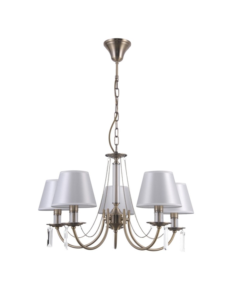 Modern chandeliers - ITALUX Solana Pendant E14 5x40W Brown PND-28366-5 - product kolory-swiatla.pl 1